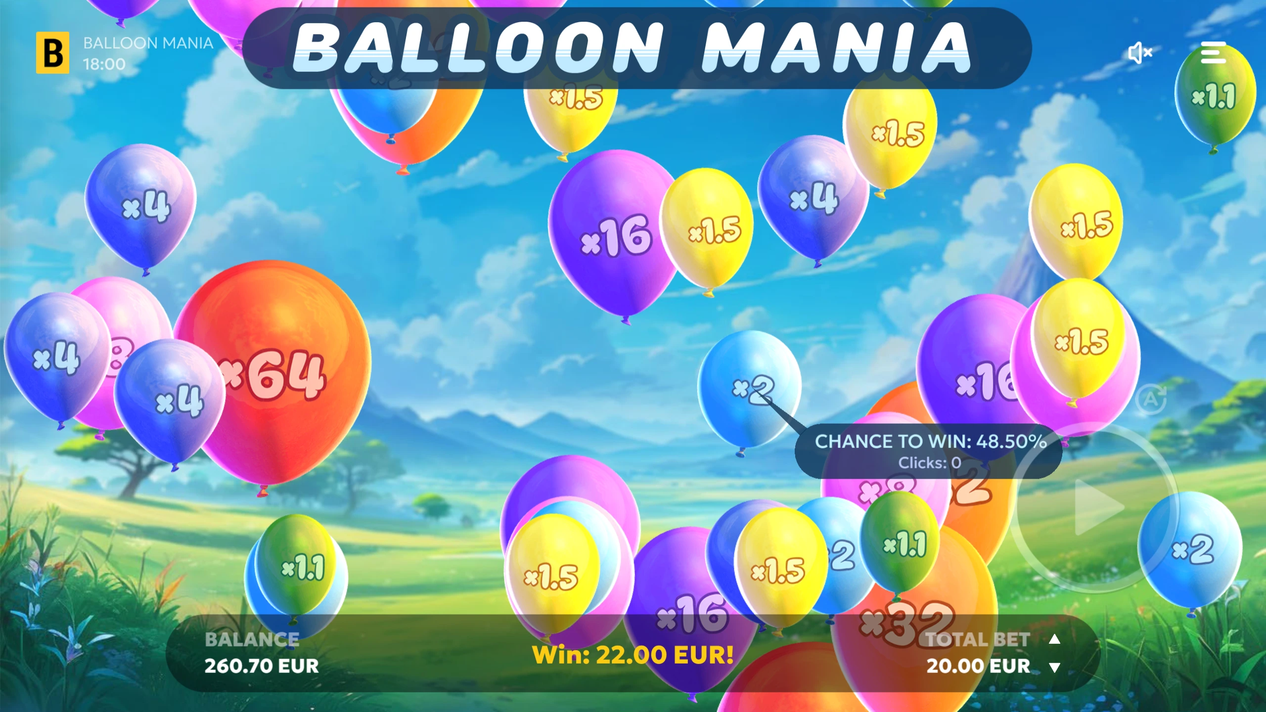 Balloon Mania betting game smart strategies